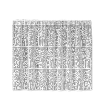 Heritage Lace Heritage Lace 6315W-6030 60 x 30 in. Rabbit Hollow Tier; White 6315W-6030